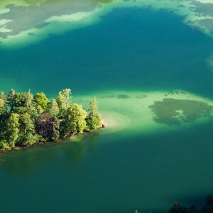 Aufnahme des Reintalersees von oben | © Thomas Kargl