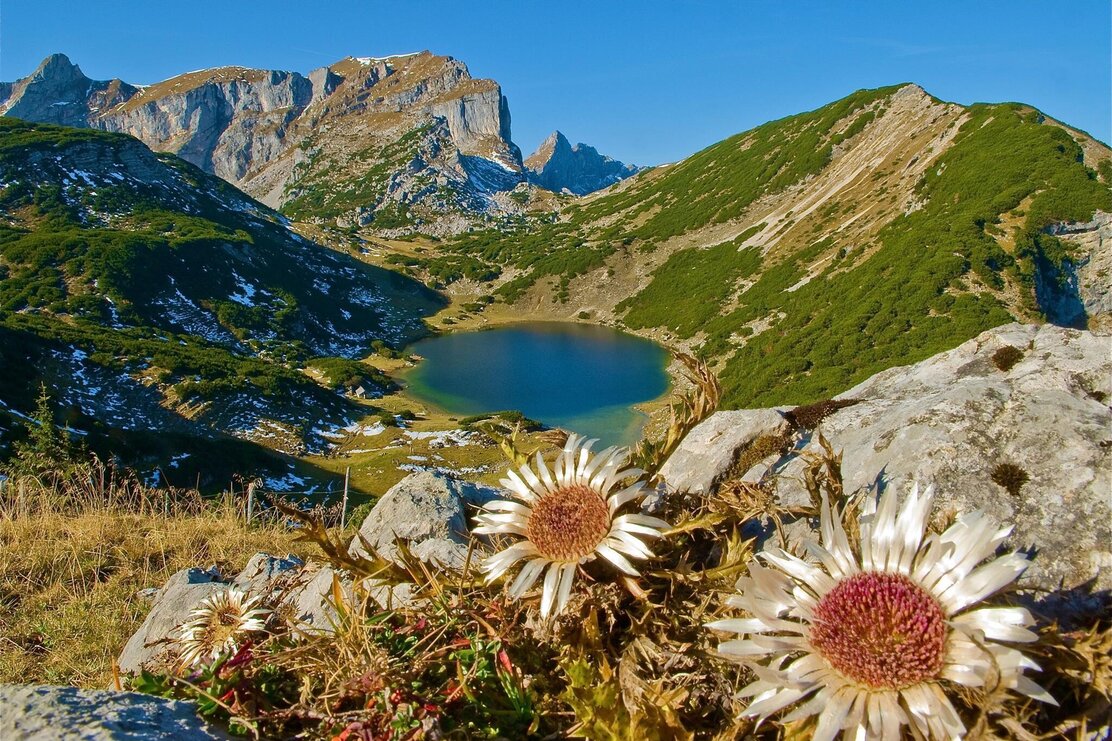 Münster, Rofangebirge, Zireiner See, Herbst