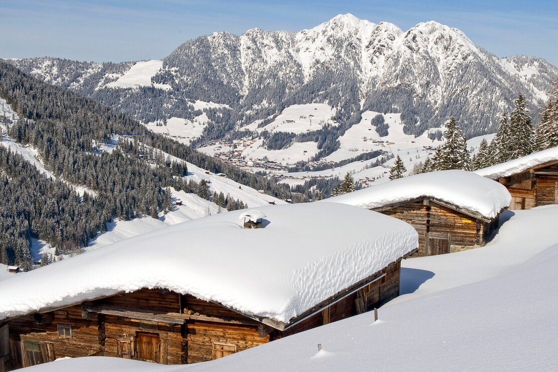 Winterlandschaft Stettauer Alm im Greiter Graben Alpbach | © Bernhard Berger