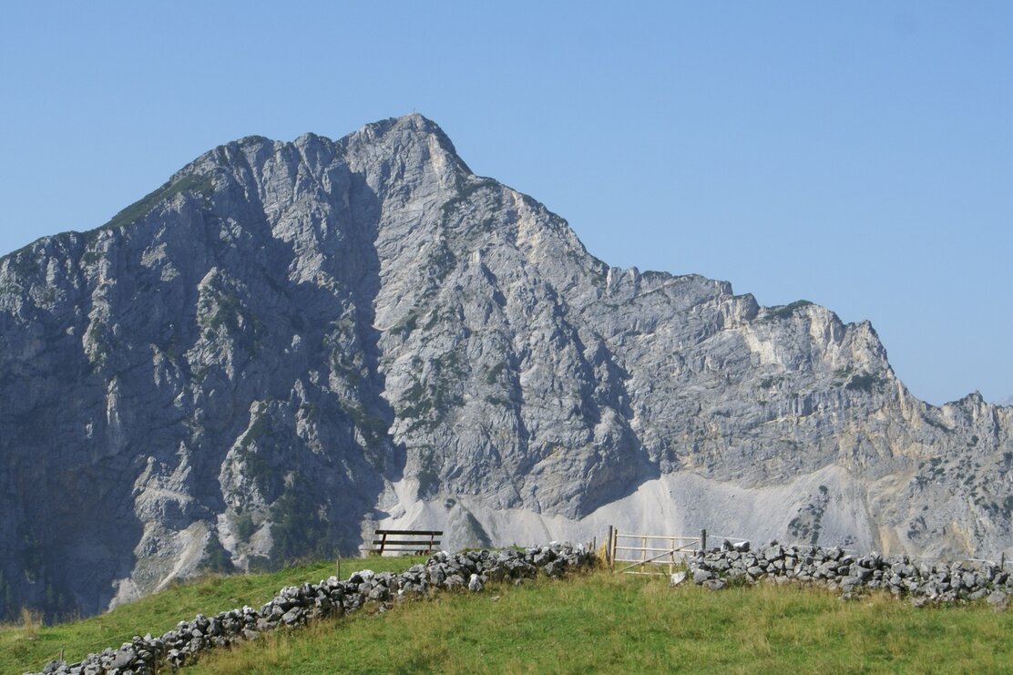 Ausblick bei der Wanderung zur Sonnwendbühelalm