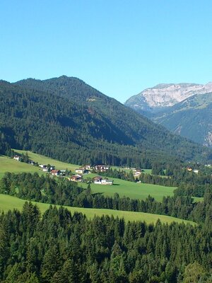 Brandenberg Blick Tal auswärts Brandenberg Blick Tal auswärts