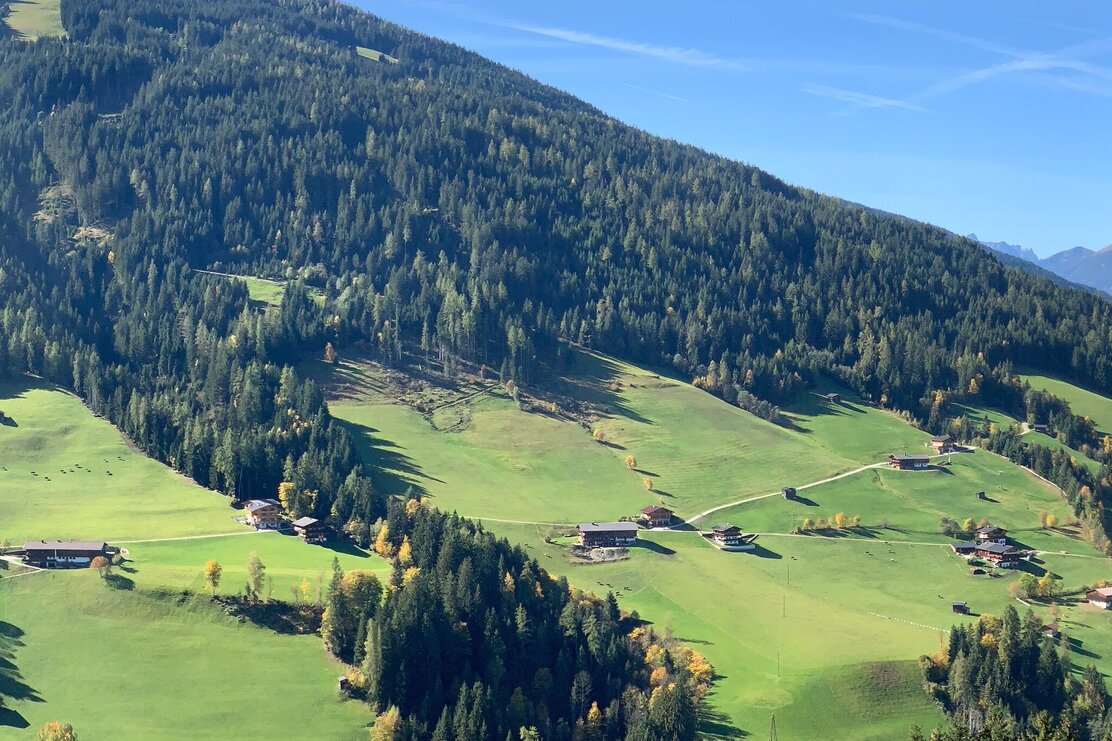 Blick vom Wurmhof Alpbach Richtung Wiedersbergerhorn | © Manuel Hufnagel