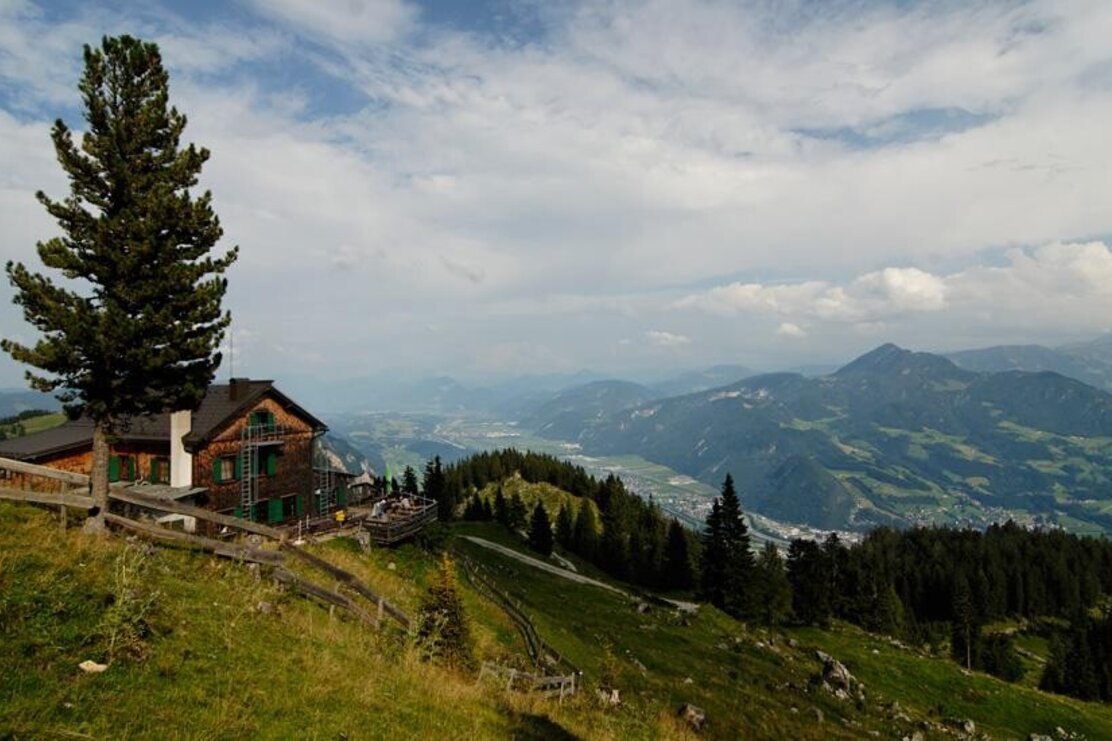Bayreuther Hütte Ansicht von oben