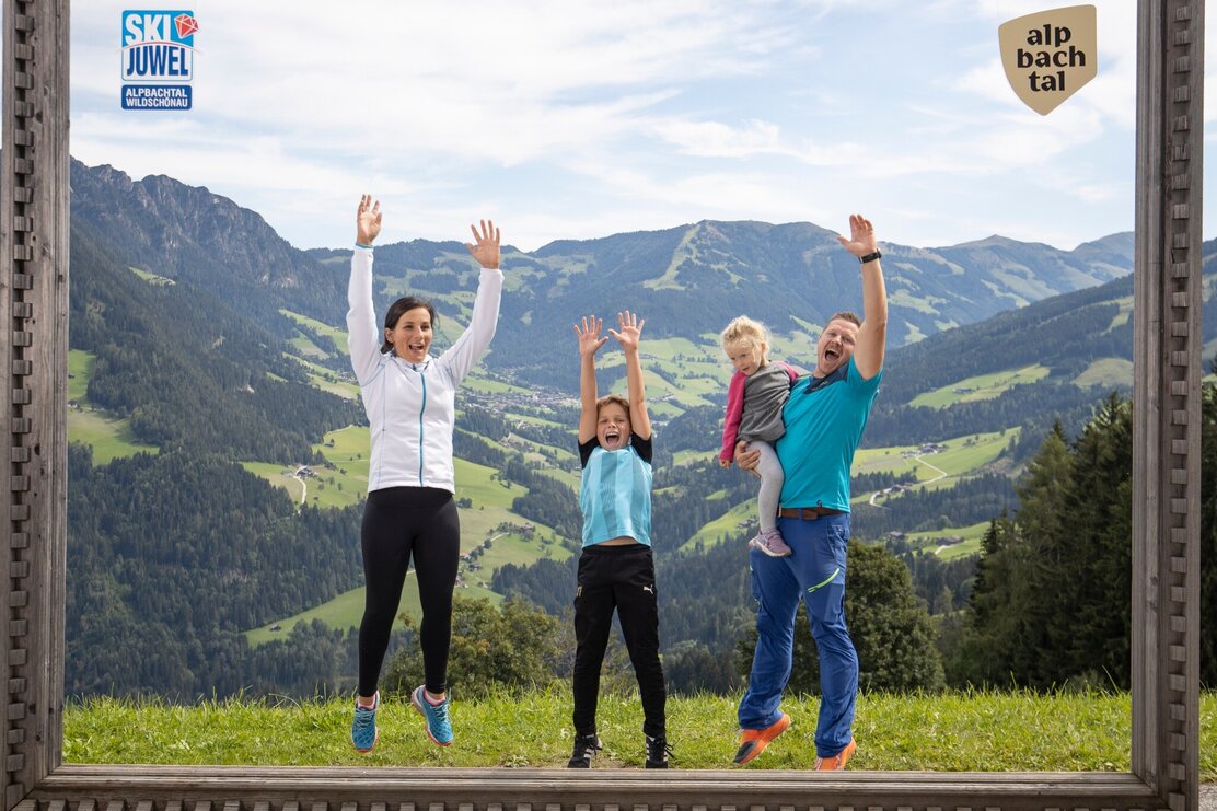Bilderrahmen Panoramaussicht Reitherkogelbahn