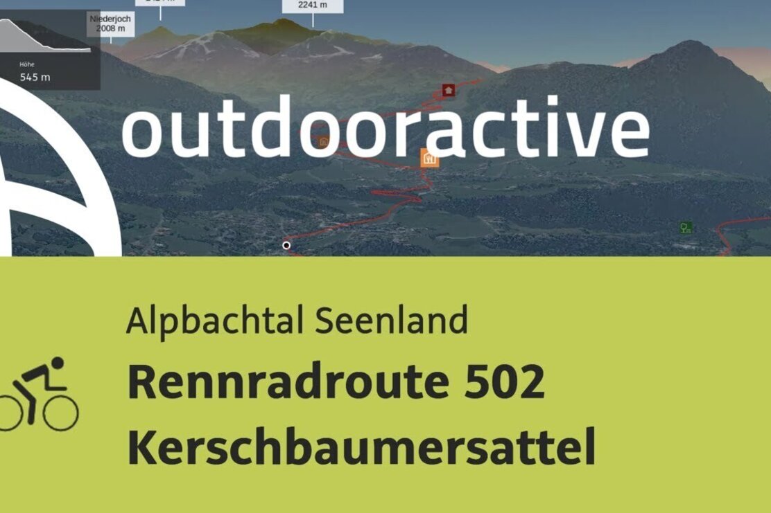 Rennradtour im Alpbachtal Seenland: Rennradroute 502 Kerschbaumersattel