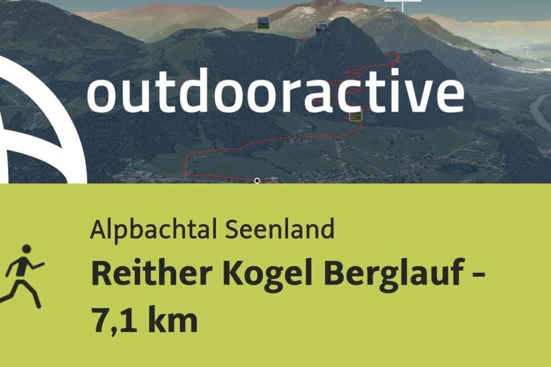 Joggingstrecke im Alpbachtal Seenland: Reither Kogel Berglauf - 7,1 km