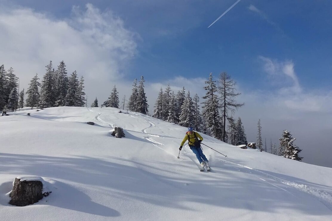 Skitour Brandenberg Roßkogel Abfahrt