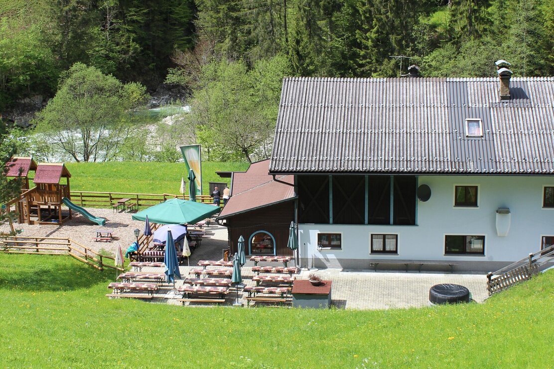 Jausenstation  Tiefenbachklamm