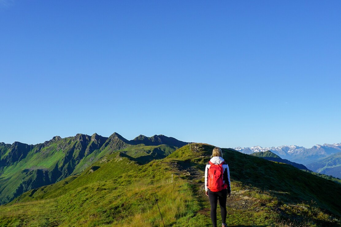 Auf dem Weg zu den Sagtaler Spitzen in Alpbach