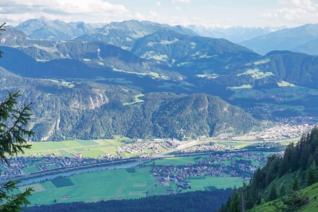 Blick ins Tal Voldöpper Spitze ab Brandenberg | © Sandrine Stock