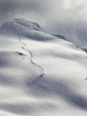 Schneespur am Wiedersbergerhorn Schneespur am Wiedersbergerhorn