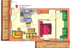 1 - App 1  Grundriss