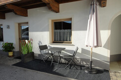 Außenbereich mit Sitzgarnitur