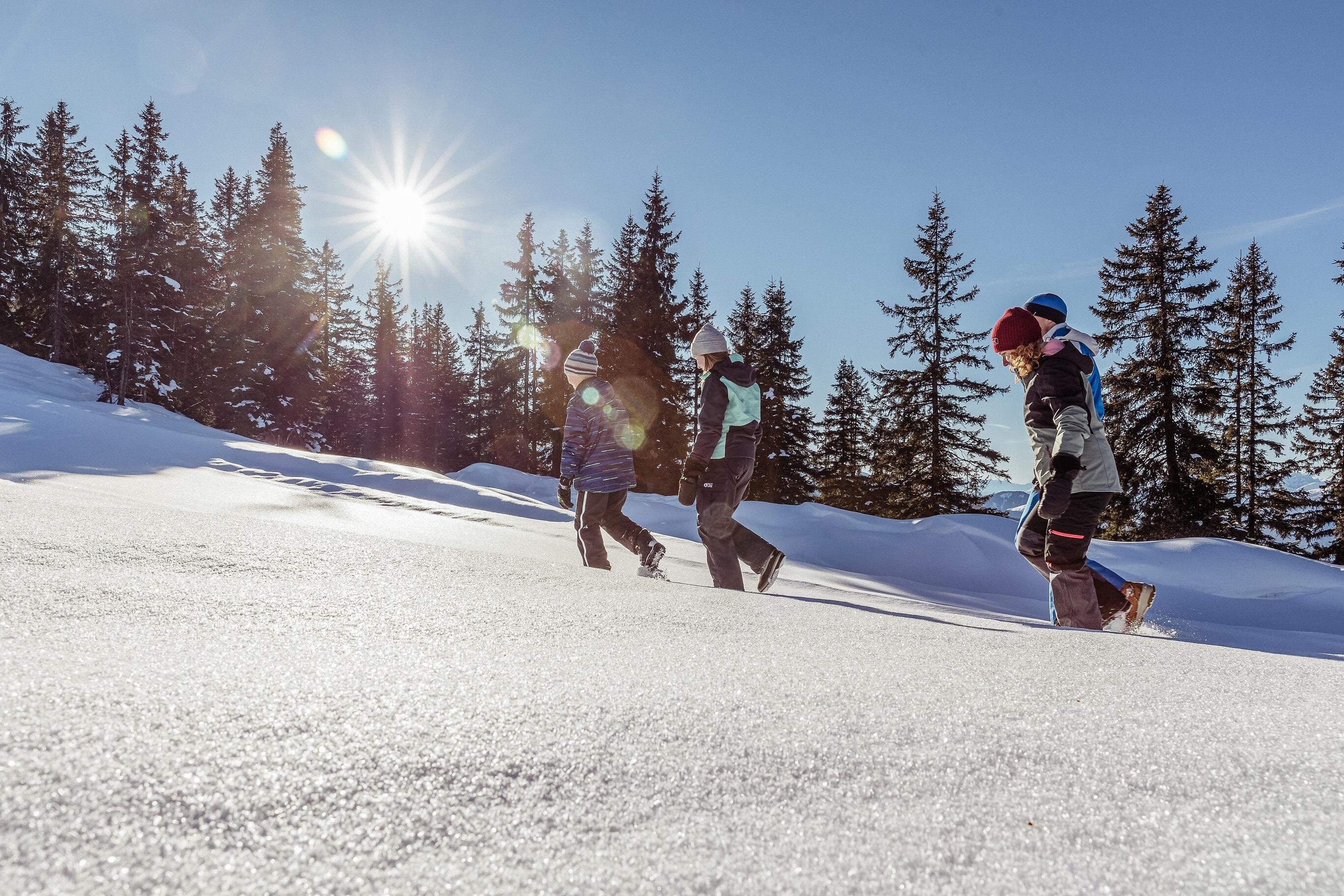 Winterwandern mit der Familie Ski Juwel Alpbachtal