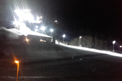 Nachtschilauf Blick aus dem Fenster