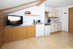 Wohnküche mit Küchenblock