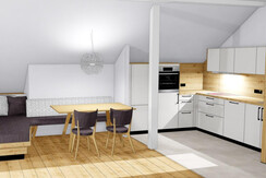 Plan neue Küche und neuer Wohnbereich