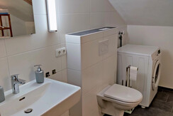 Bad mit Waschmaschine Ferienwohnung