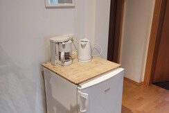 Kühlschrank, Kaffee, Wasserkocher