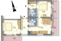 Grundriss Ferienwohnung Austria