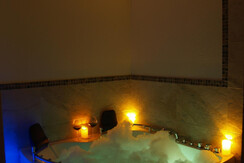 Jacuzzi with starry sky