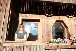 Evening atmosphere on balcony