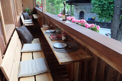 Dinner on the balcony