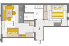 Grundriss Ferienwohnung Rofanspitz